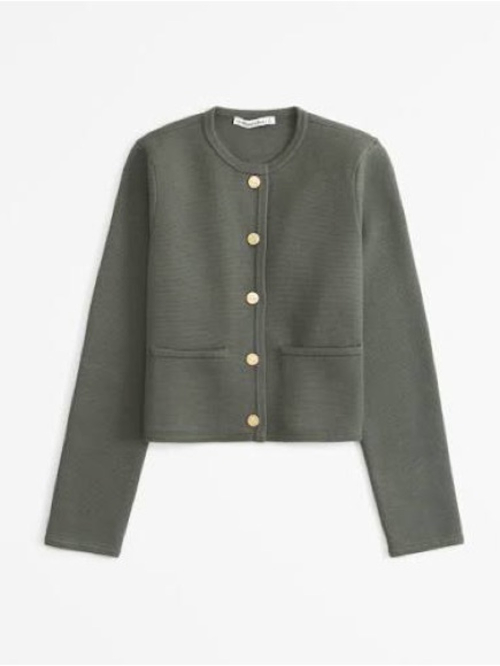 Abercrombie & Fitch LuxeLoft Green Crew Sweater in Green XL